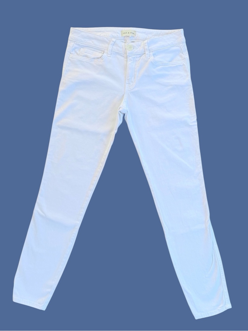 Cloth & Stone White Mid-Rise Skinny Stretch Ankle Jeans ~ Women’s 10/31
